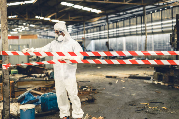 Professional Biohazard technician working in Broadway, NC